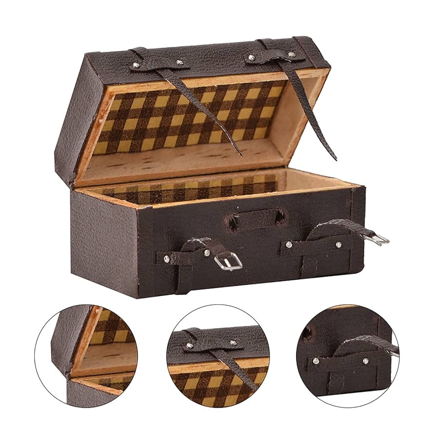 Amazon | 1:12 ドールハウス ミニチュア スーツケース